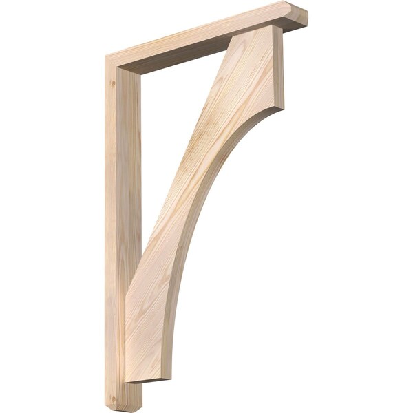 Ekena Millwork Westlake Craftsman Smooth Bracket w/ Offset Brace, Douglas Fir, 3 1/2"W x 22"D x 34"H BKT0402X22X34WTL04SDF - main
